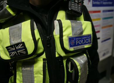 File shot of a British Transport Police officer.