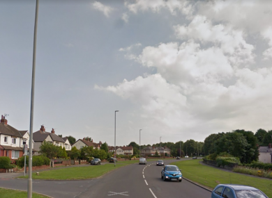 The stretch of road where the crash occurred.