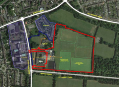 The proposed site.