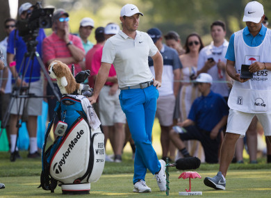 McIlroy during the first round.