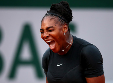 Former world number one Serena Williams