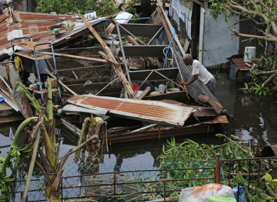 The damage from Hurricane Maria.