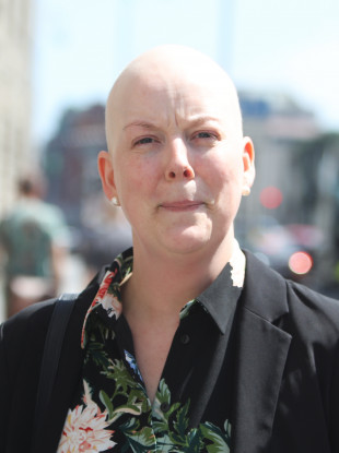 Ruth Morrissey outside the High Court yesterday.