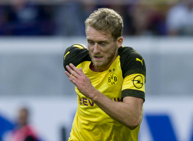 Andre Schurrle in action for Borussia Dortmund