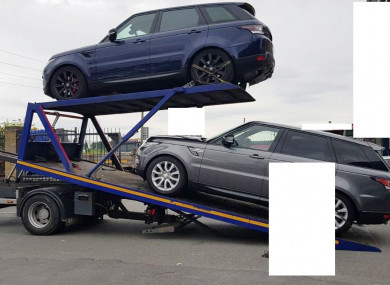 Cars seized by CAB.