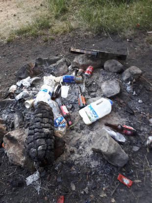 There is particular concern about campers lighting fires as there is a risk of fires spreading across the dry landscape.
