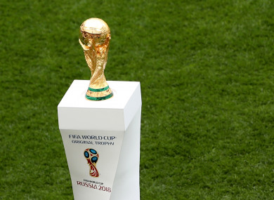 The prize on offer in Moscow on 15 July.