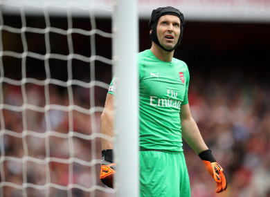 Cech started last week's defeat to Man City.