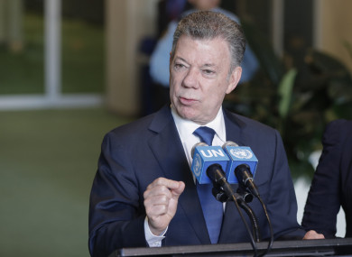 Colombian president Juan Manuel Santos