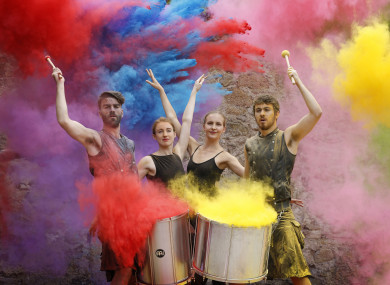 Dance Ireland ballerinas and drummers from The Hit Machine at the Culture Night programme launch earlier this month.