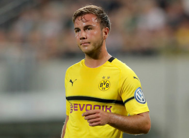 Borussia Dortmund playmaker Mario Götze.