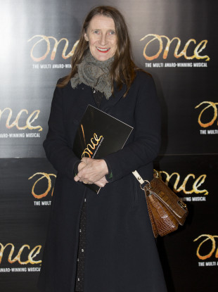 Kiely attending a performance of Once in London.
