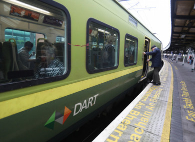 Fule photo of a Dart train