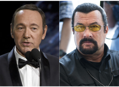 Kevin Spacey (left) and Steven Seagal (right)