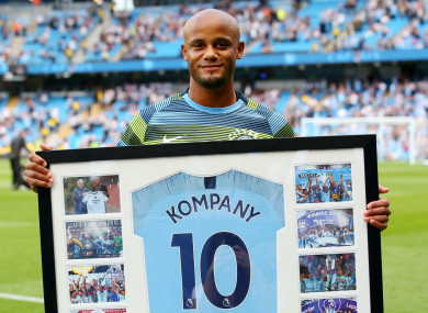 Manchester City captain Vincent Kompany.