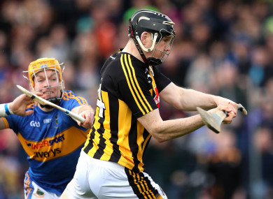 Walter Walsh and Padraic Maher in action in this year's hurling league final.