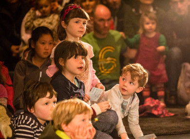 Young audience members at a Baboro event.