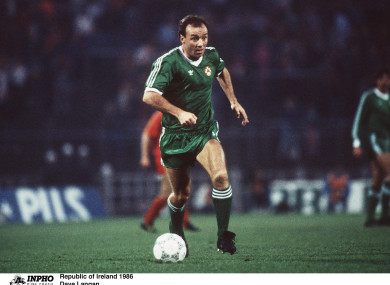 David Langan earned 26 caps for Ireland between 1978 and 1987.