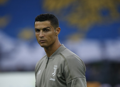 Juventus star Ronaldo.