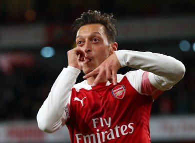Arsenal star Mesut Ozil.
