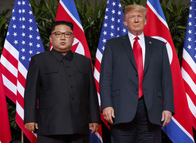 North Korea leader Kim Jong Un and US president Donald Trump