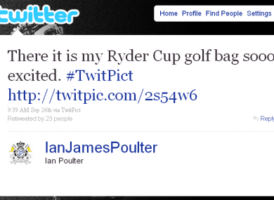 Players including Ian Poulter, who has over a million followers, have been banned from using Twitter until after the Ryder Cup.