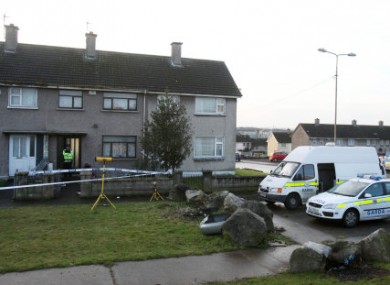 Gardaí at the scene of the weekend's double murder in O'Malley Park, Limerick.