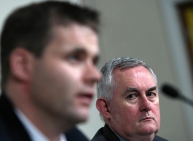 GPA Chief Executive Dessie Farrell along with GAA President Christy Cooney.