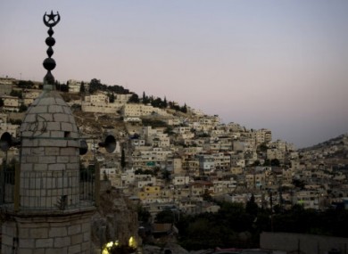 The view of the east Jerusalem neighborhood of Ras-Al Amud.