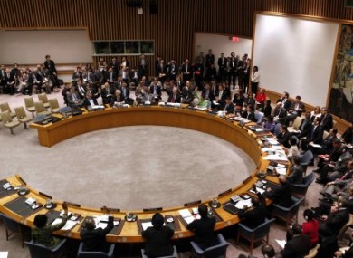 The UN Council votes on whether to approve a no-fly zone over Libya