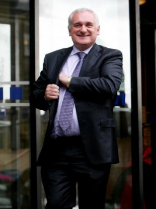 Cash only: Bertie Ahern is NOT one of those Irish people who has said they have kept a bank account secret from their partner. In fact, he claims he had no bank account at all until December 1993.