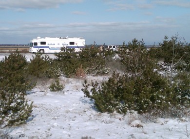 The beachside location where the first four bodies were found in December.