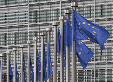 The European Commission offices in Brussels this morning: hardly bustling.