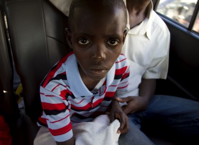 Hundreds of thousands of Haitians like this young boy have been affected by the cholera outbreak.
