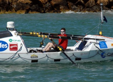 Keith Whelan has been forced to abandon his solo journey across the Indian Ocean due to damage to his boat which will take too long to repair.