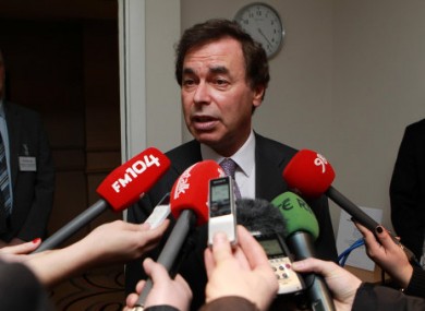 File photo: Minister for Justice Alan Shatter.