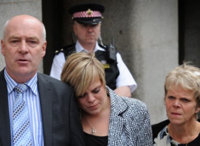 Milly Dowler's parents and sister outside the Old Bailer court in London on 24 June.