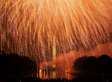 The 4th July celebrations in Washington DC.