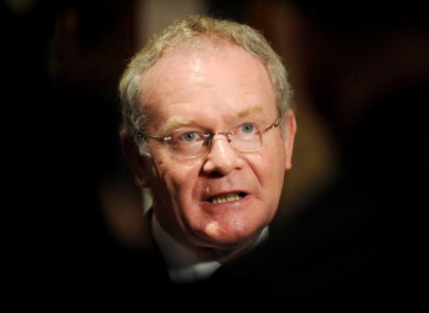 Northern Ireland's Deputy First Minister Martin McGuinness.