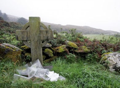The memorial headstone to Sophie Toscan du Plantier on Mizen Head in West Cork