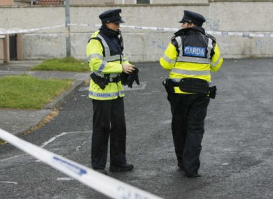 File photo of Gardaí at a crime scene.