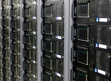Servers in a rack