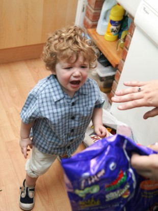 File photo of child model throwing a tantrum.