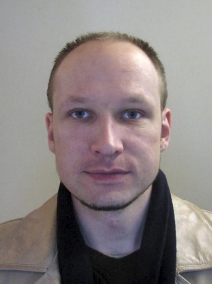 A file image issued by Norwegian police of confessed mass killer Anders Behring Breivik