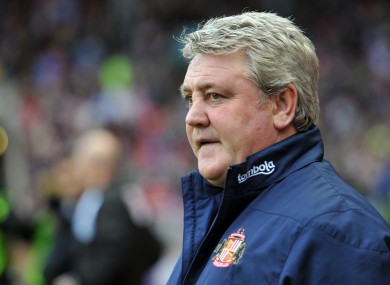 Bruce's days as Sunderland manager look numbered.