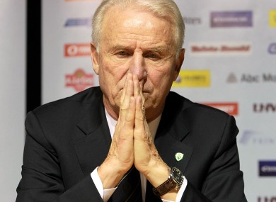 Giovanni Trapattoni: tough draw.