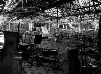 File photo dated 14/2/1981 of the scene of a fire at the Stardust nightclub where 48 people died.