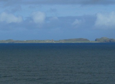 Tory island as seen from the Donegal coastline