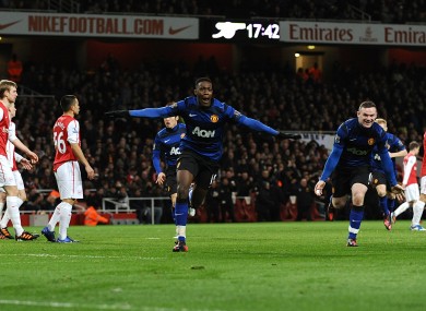 Danny Welbeck celebrates his winner