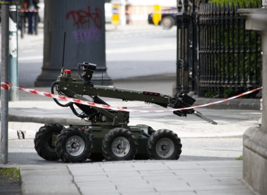 File photo of an Army Bomb Disposal Unit vehicle. The unit has been called to Drumcondra this afternoon.